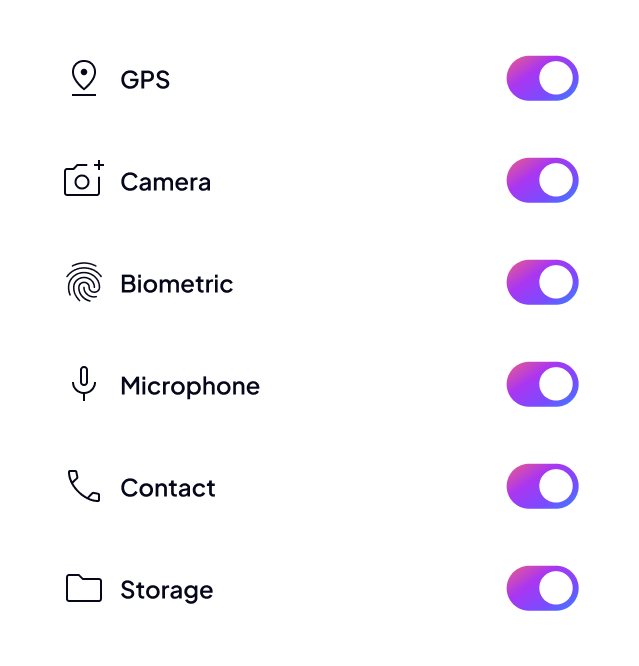 App permissions control